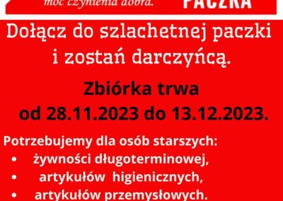 Plakat: "Szlachetna PACZKA"